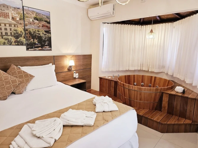 Deluxe Double room with balcony and with mountain view