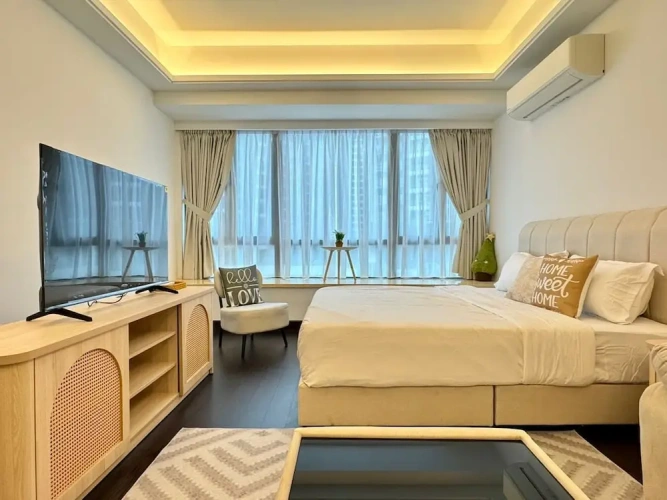 Double Studio with balcony and with city view