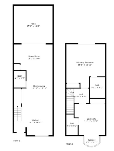 2 Bedrooms Studio