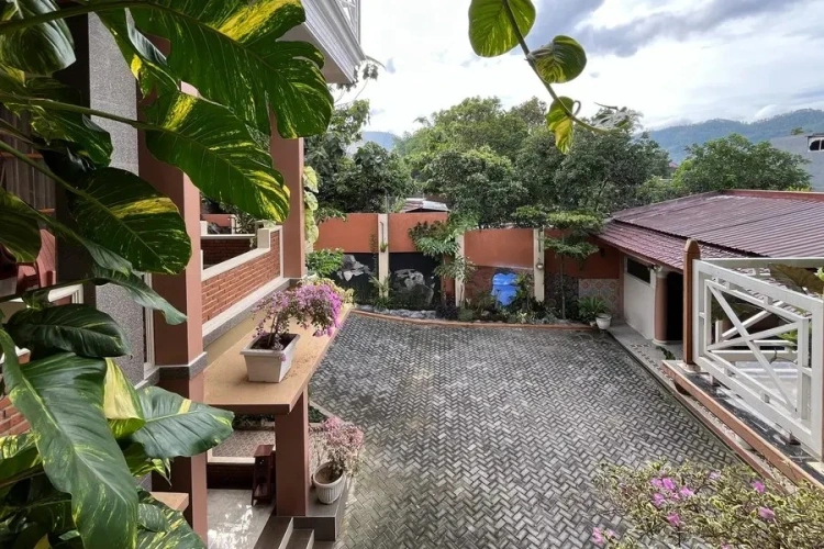 Outside