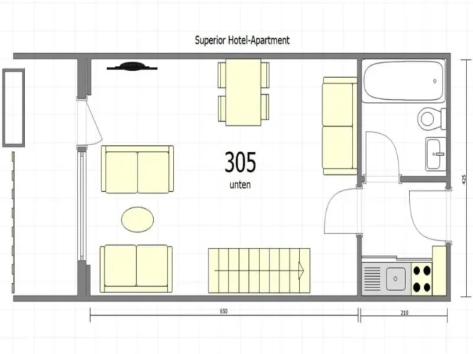 Standard Quadruple Duplex room with balcony