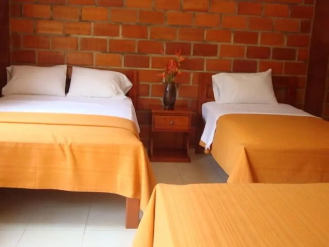 1 Bedroom Standard Triple Family room with courtyard view