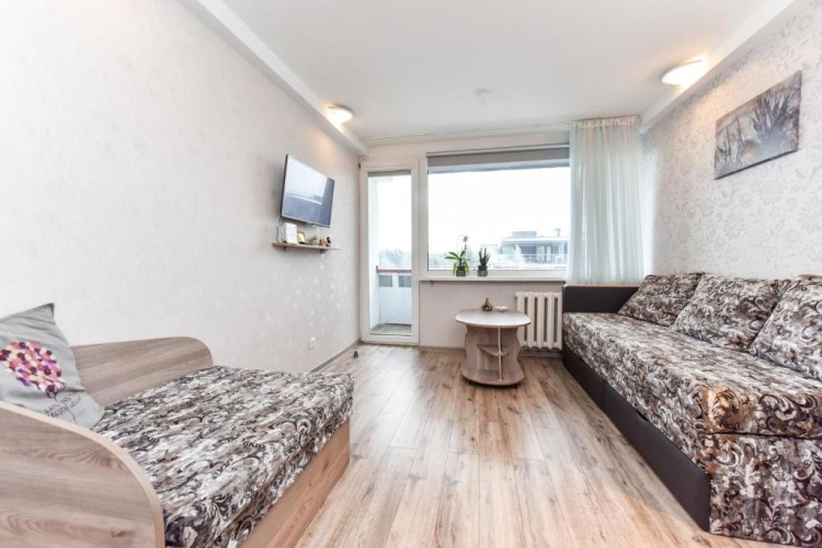 Studio with balcony