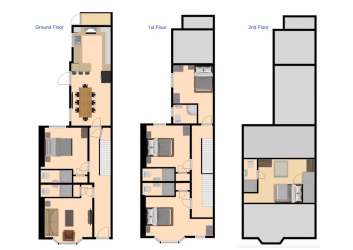 5 Bedrooms Double Cottage