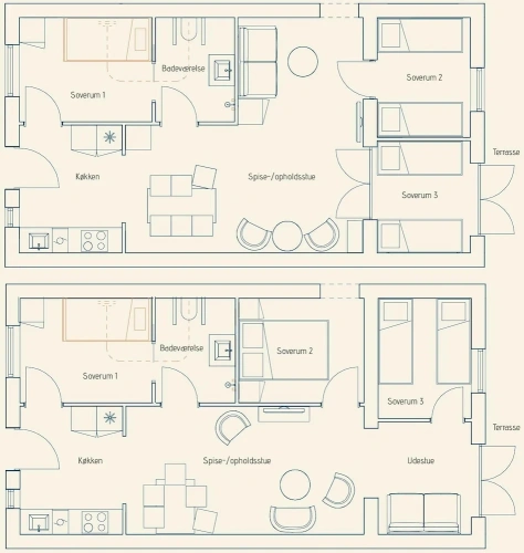 3 Bedrooms Apartment with courtyard view