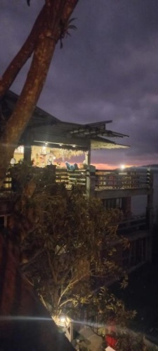 Outside