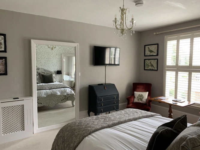 Luxury Double room with balcony and with garden view