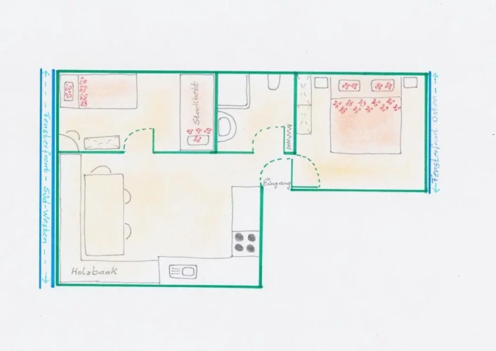 Family Apartment with mountain view