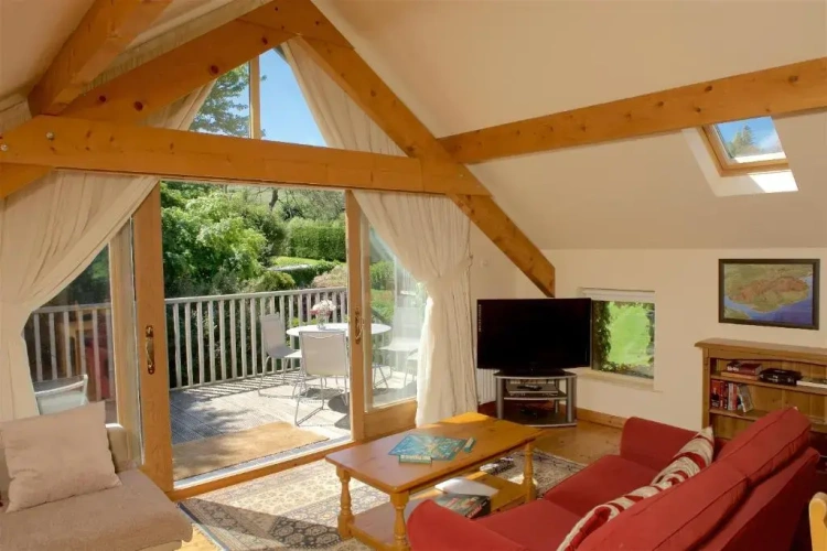 Apartment with balcony and with view