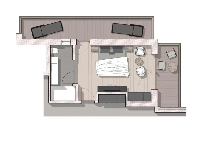 Standard Double room with balcony