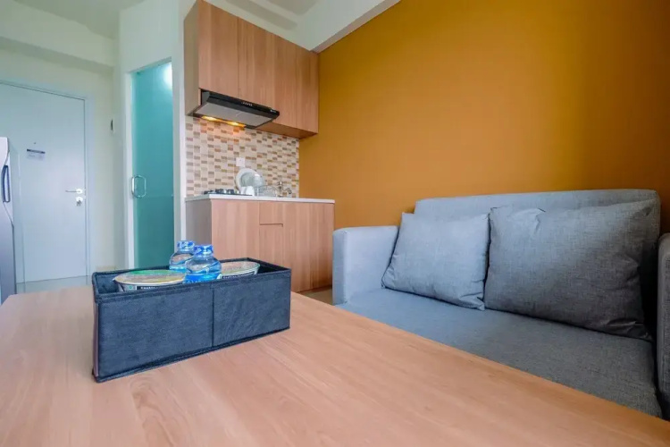 Functional and Artistic 2BR Green Pramuka Apartment