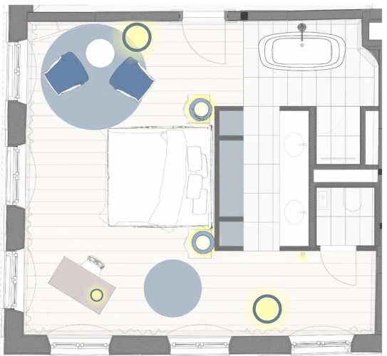Standard Double room with street view
