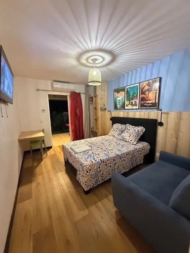 1 Bedroom Classic Double room with balcony and with garden view