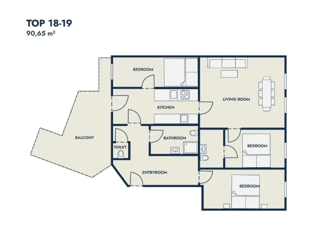 3 Bedrooms Apartment