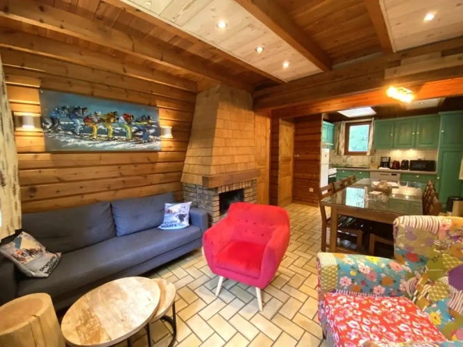 Chalet with balcony