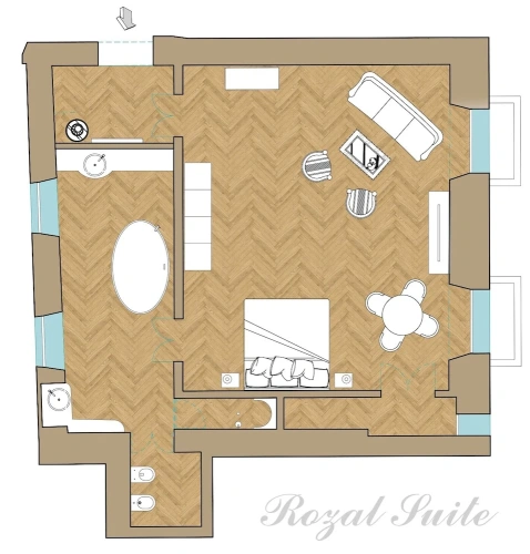 Royal Suite with balcony and with city view