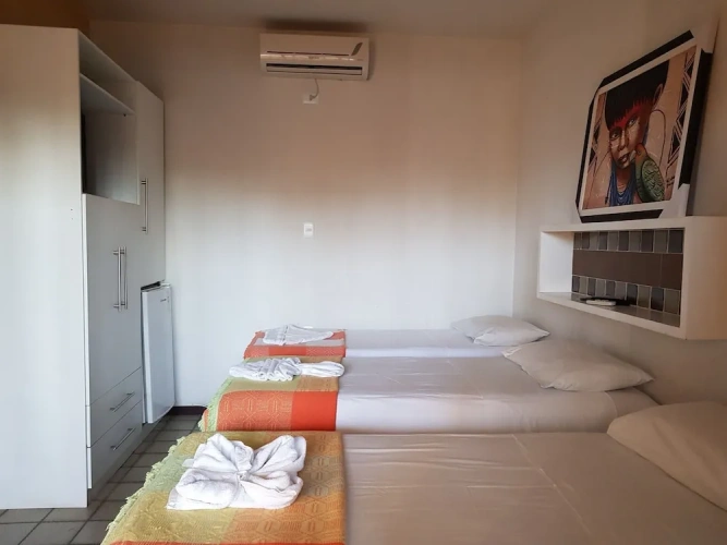 1 Bedroom Luxury Quadruple room with balcony and with pool view