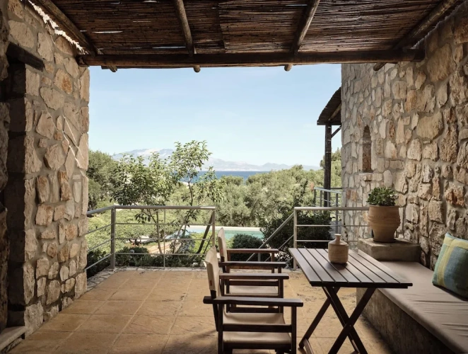 1 Bedroom Family Cottage with balcony and with partial sea view