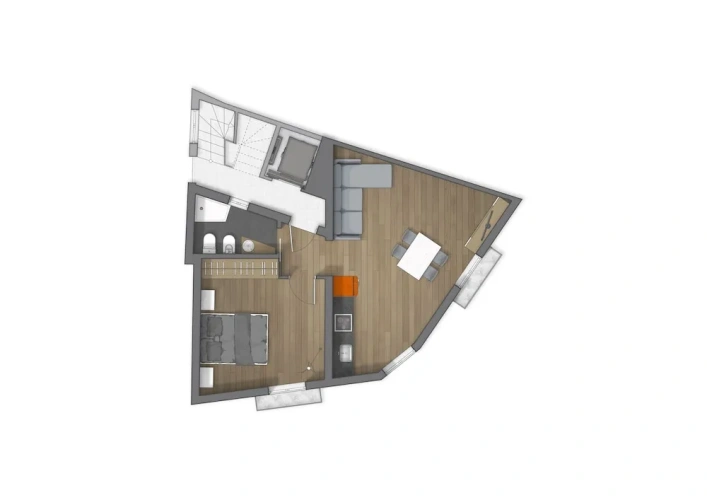 1 Bedroom Superior Apartment with balcony