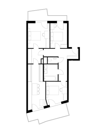 3 Bedrooms Double Apartment