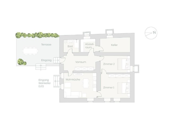 2 Bedrooms Apartment