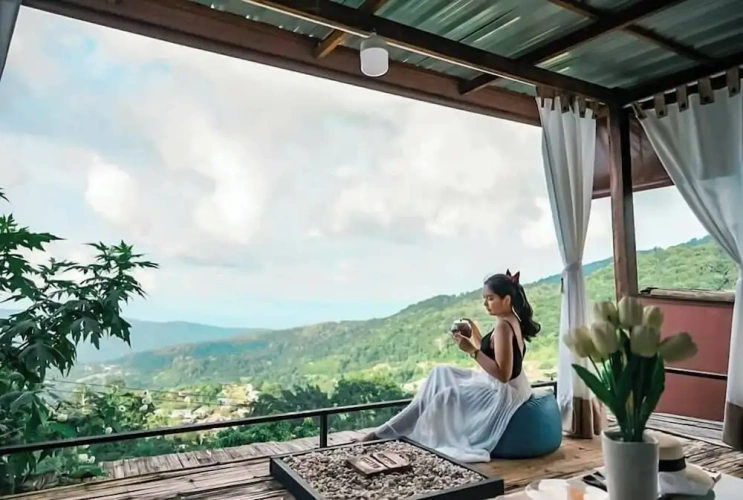Deluxe Cottage with land view