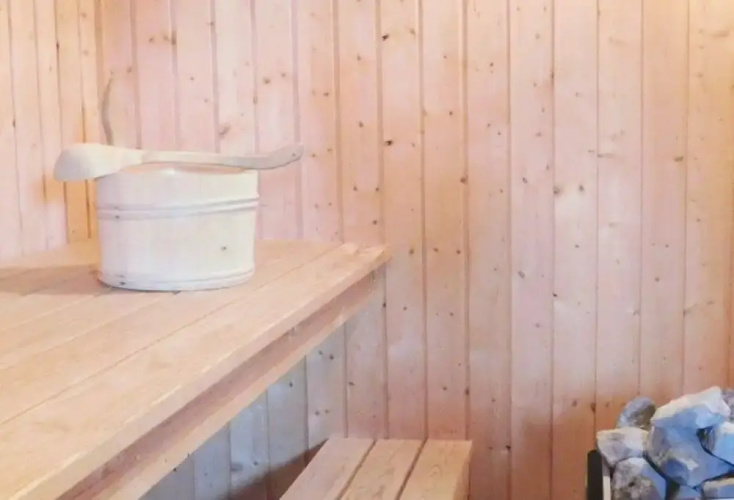 Ferienhaus mit Sauna im Ferienpark Mirow