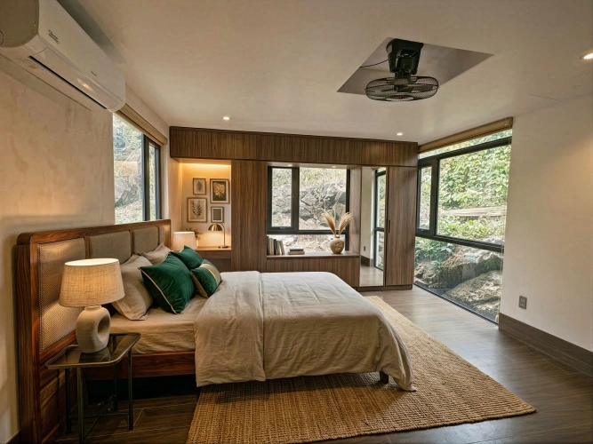 Deluxe Double Family room with garden view