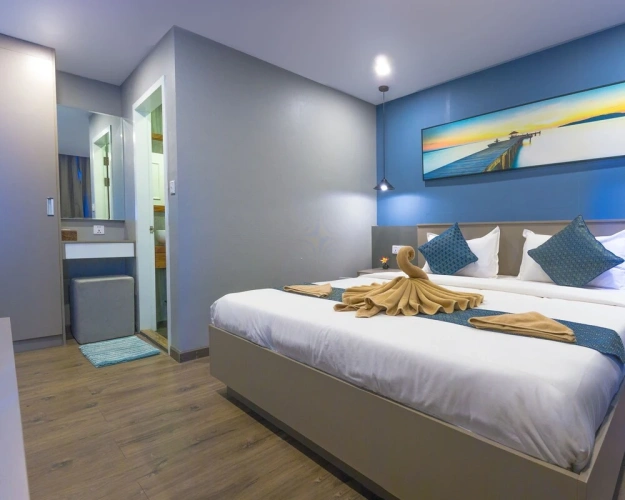 Deluxe Double Bungalow with balcony and with garden view