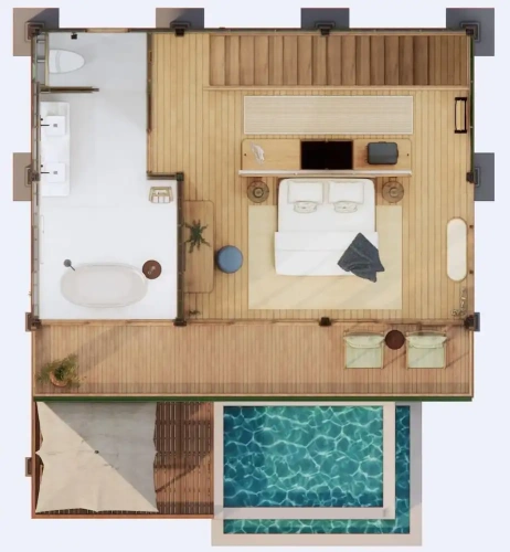 Duplex Villa with ocean view