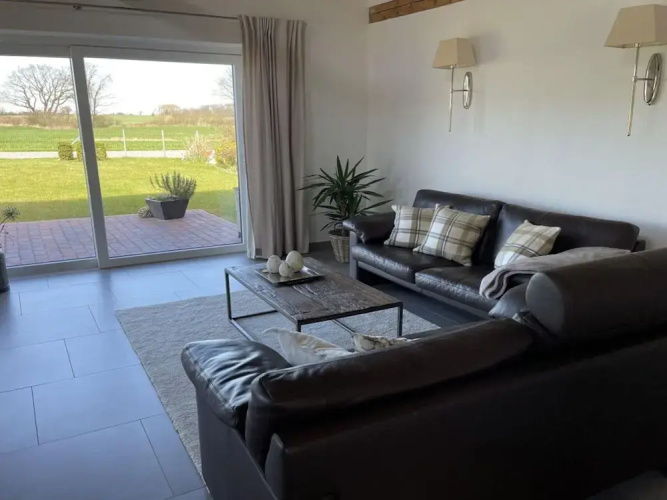 Spacious Apartment With Balcony