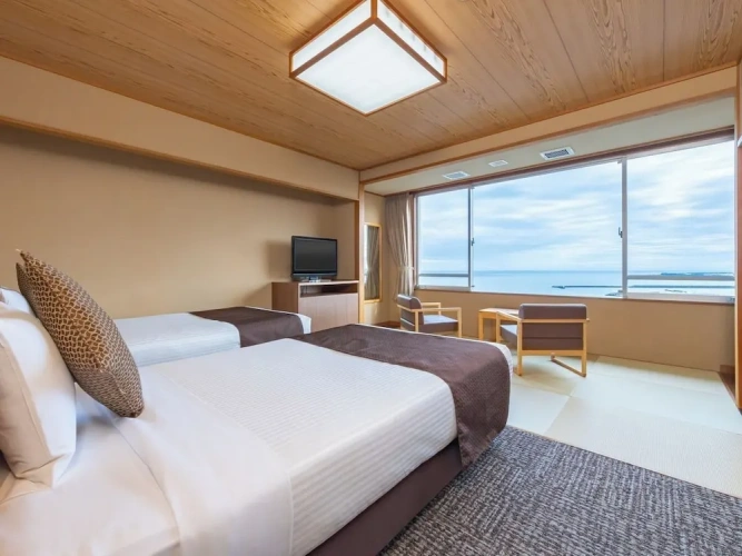 Standard Twin room with ocean view