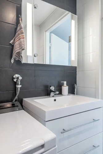 Modern 1BR Home with Sauna & Balcony