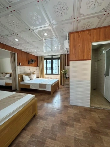 Bed in Dorm with balcony
