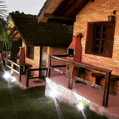 Chalet with balcony