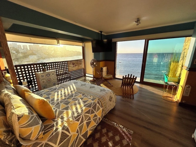 1 Bedroom Standard Double room with balcony and with sea view