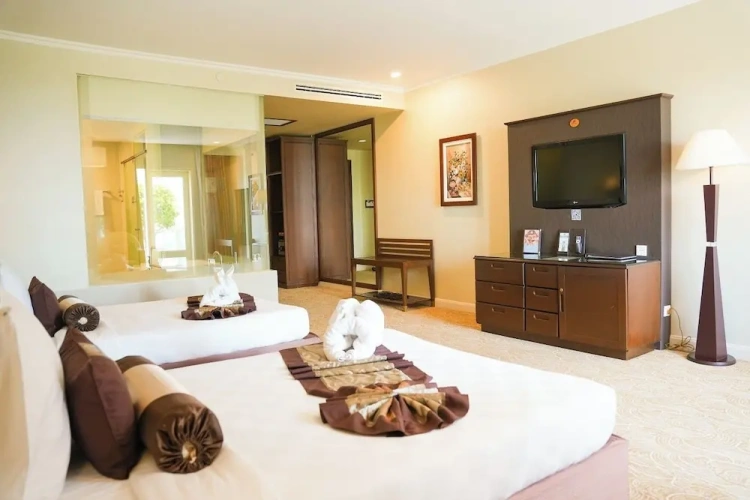 Deluxe Twin room with balcony and with sea view