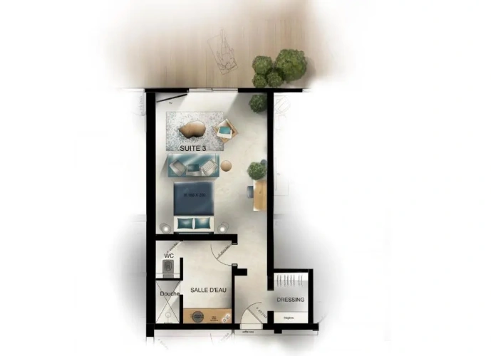 Standard Quadruple room with sea view
