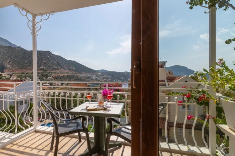 1 Bedroom Standard Double Apartment with balcony and with garden view