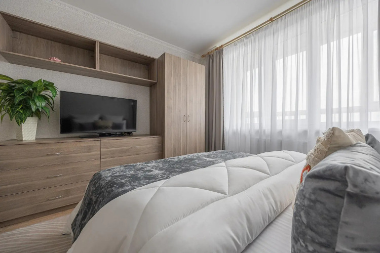 Фотография номера квартиры Апартаменты Как Дома на Краснозвёздной, 35. Рядом с парком Швейцария