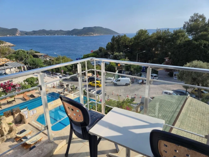 Deluxe Double room with balcony and with sea view