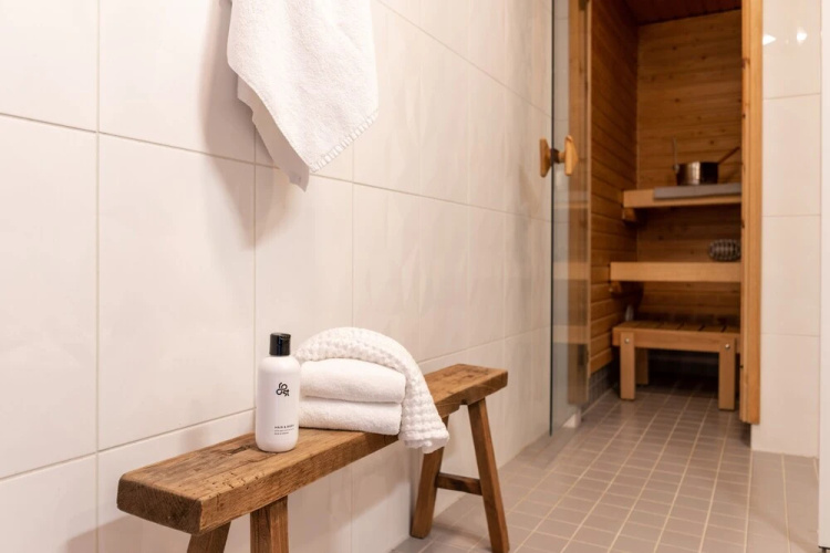 1br apartment with terrace and sauna