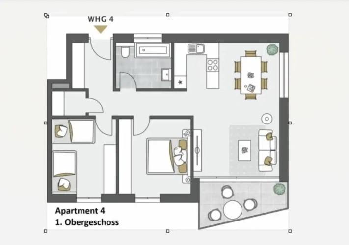 Apartment with balcony