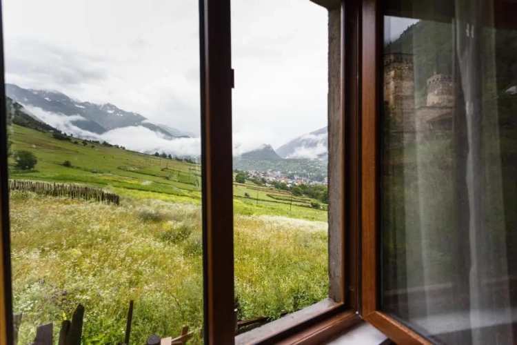 Standard Twin room with mountain view