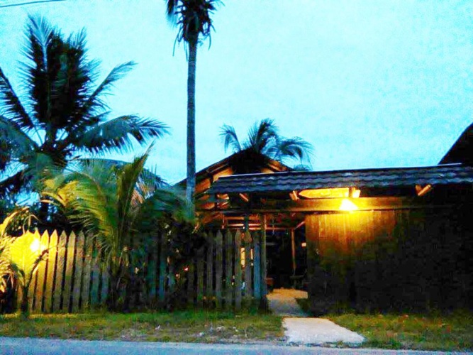 Outside