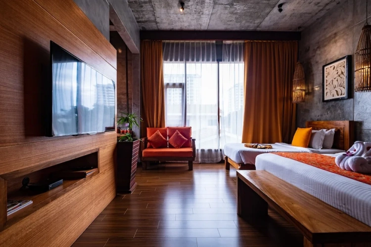 1 Bedroom Deluxe Studio with balcony and with city view