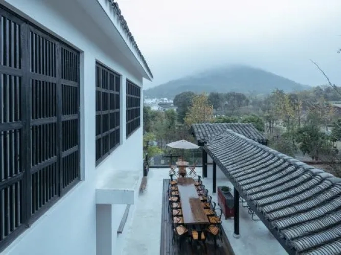 Outside