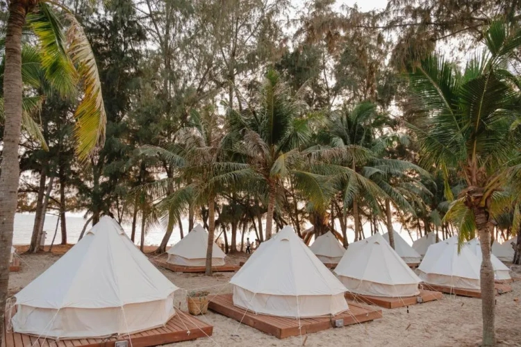 Tent with sea view