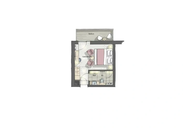 Standard Double room with balcony