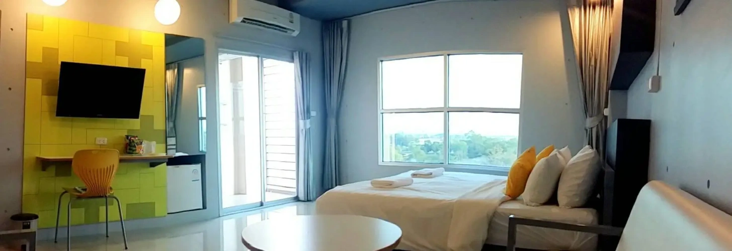 Standard Twin room with balcony and with view